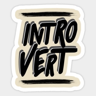 Introvert Sticker